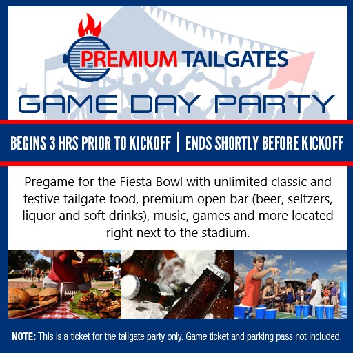 Premium Tailgate Tent - Glendale Fiesta Bowl Tailgate Seating Chart